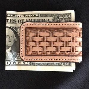 Magnetic money clip.
